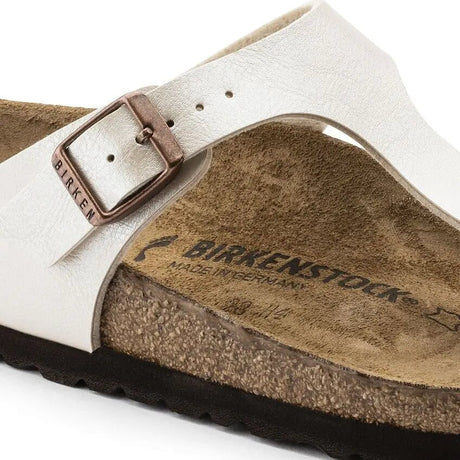 Narrow Gizeh - Graceful White Pearl Birkenstock