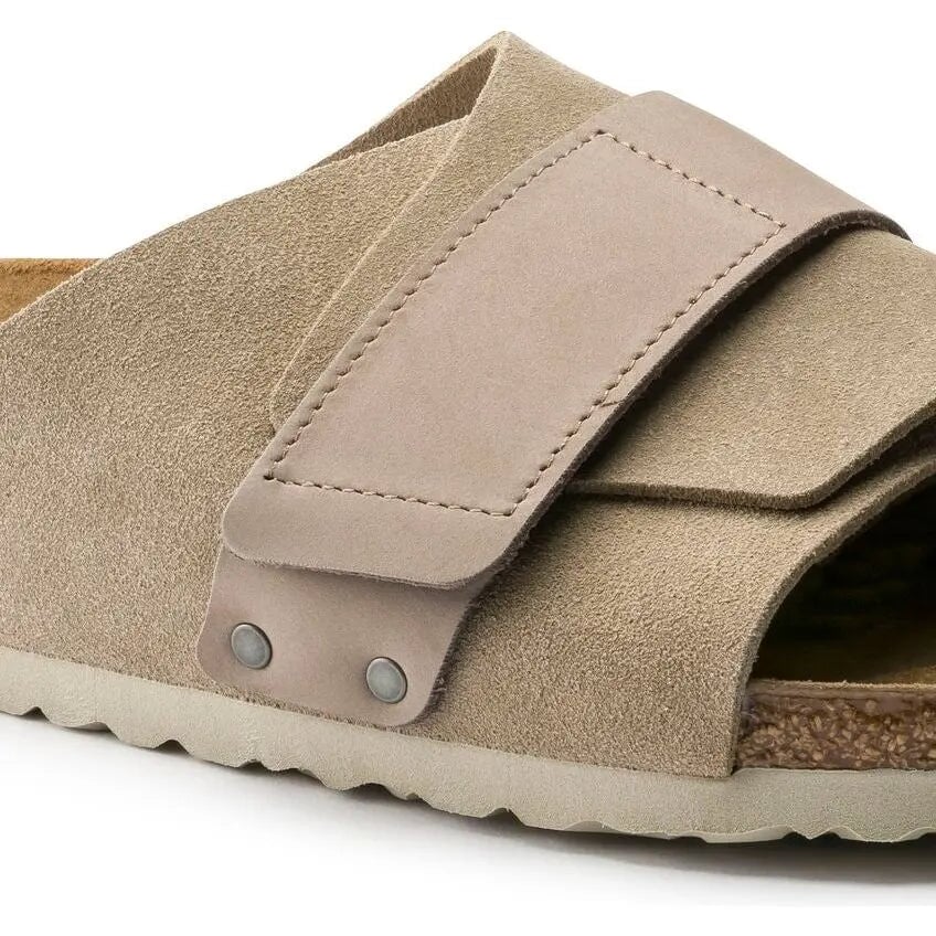 Narrow Kyoto Nubuck Suede/Leather - Taupe Birkenstock