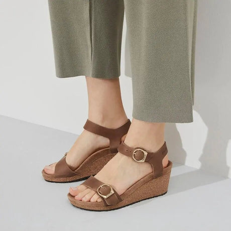 Papillio Soley Leather  - Cognac Birkenstock