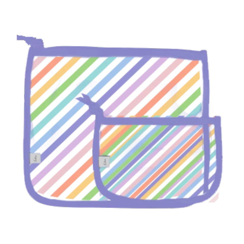 Insert Bags - Pastel Stripes - Becker's Best Shoes- Bogg Bag