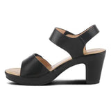 Patrizia Dade Smooth Sandals - Black Spring Step