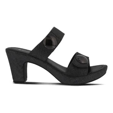 Patrizia Slidade Heeled Sandals - Charcoal Spring Step