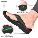 Ravine Orthotic Thong Sandal - Black Aerothotic