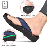 Ravine Orthotic Thong Sandals - Navy Aerothotic