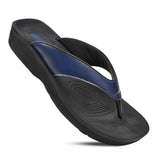 Ravine Orthotic Thong Sandals - Navy Aerothotic