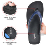 Ravine Orthotic Thong Sandals - Navy Aerothotic