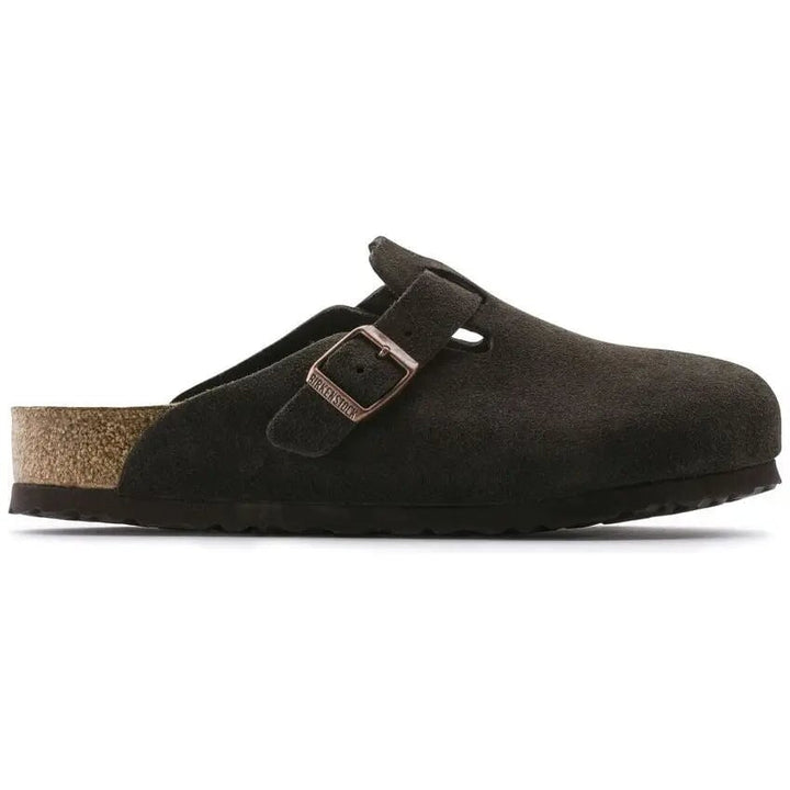 Regular Boston Soft Footbed - Mocha Suede Birkenstock