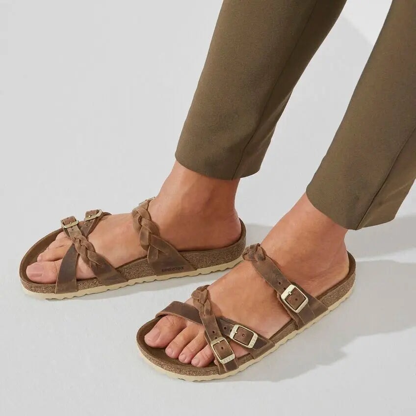 Regular Franca Braided - Cognac Birkenstock