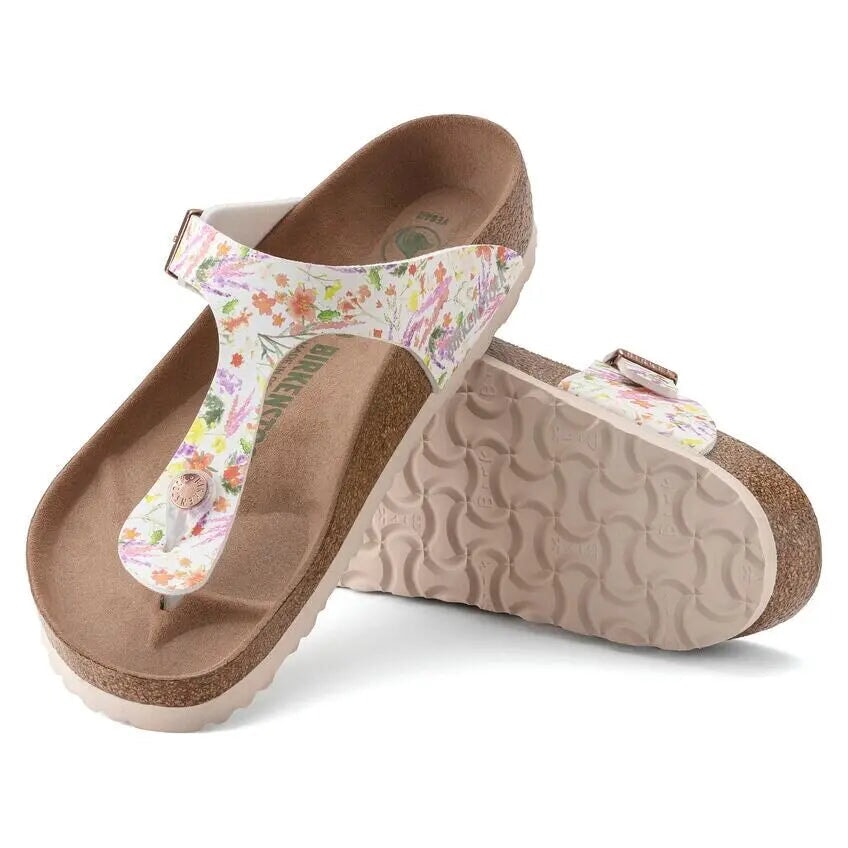 Regular Gizeh Birko-Flor - Summer Floral Rose Birkenstock