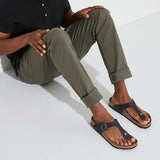 Regular Gizeh - Black Oiled Leather Birkenstock