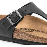 Regular Gizeh - Black Oiled Leather Birkenstock