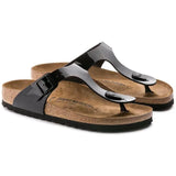 Regular Gizeh - Black Paten Birkenstock