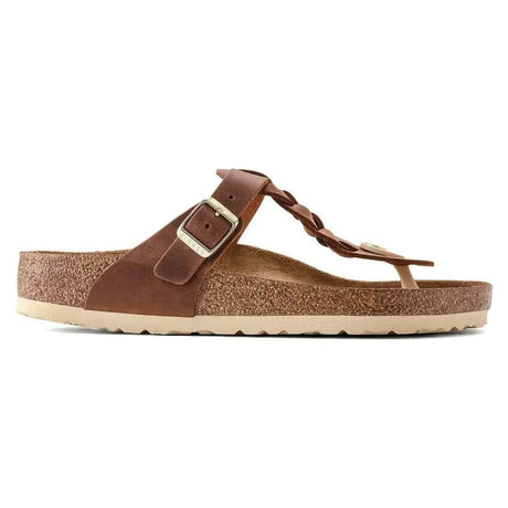 Regular Gizeh Braid Leather - Cognac Birkenstock