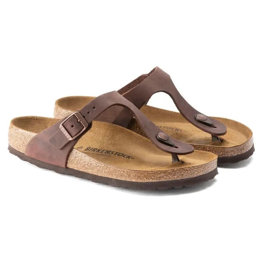 Regular Gizeh - Habana Oiled Leather Birkenstock