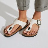 Regular Gizeh Vegan Big Buckle - Eggshell Birkenstock