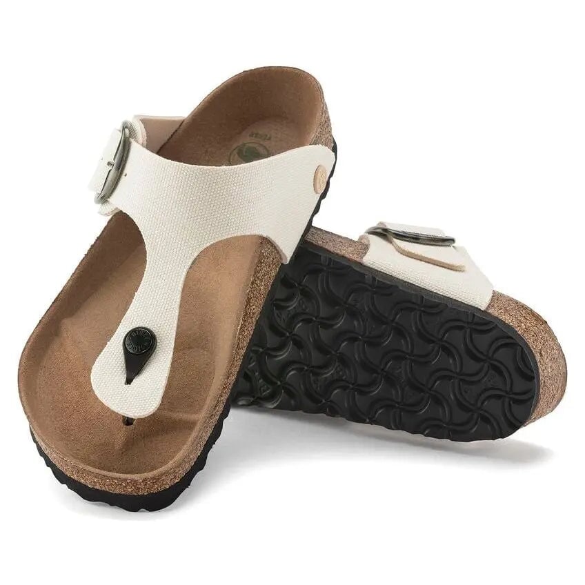 Regular Gizeh Vegan Big Buckle - Eggshell Birkenstock