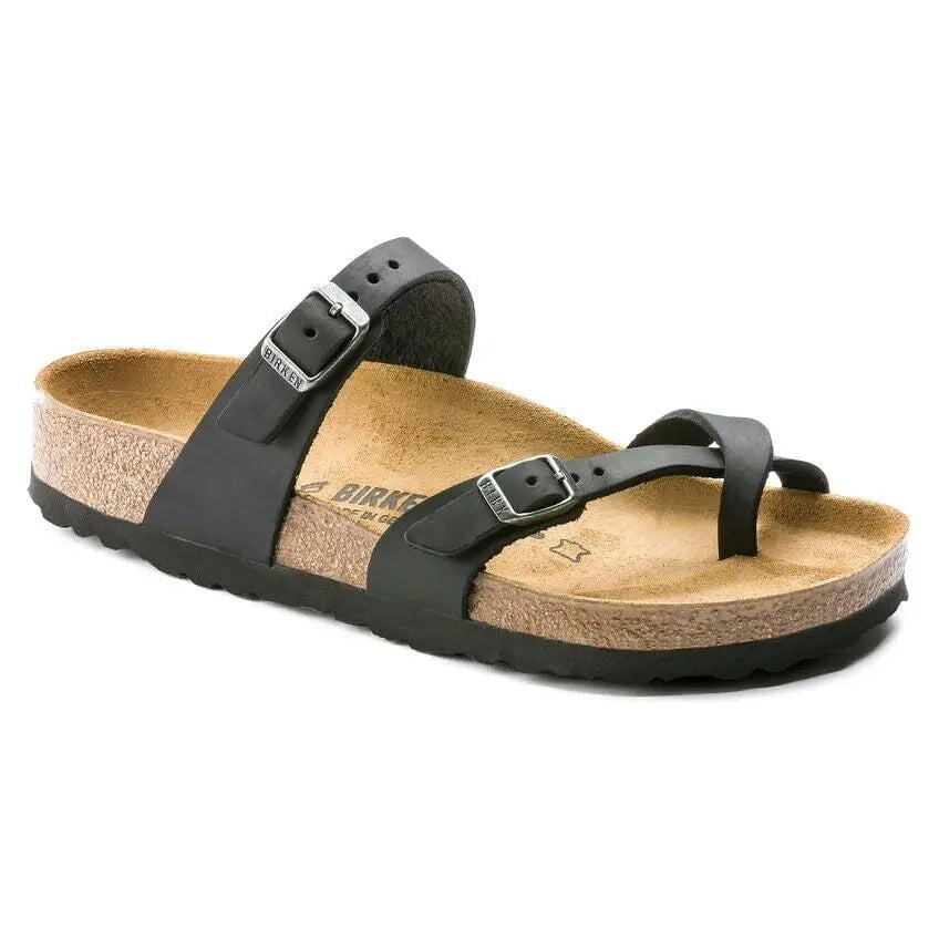 Regular Mayari - Black Oiled Leather Birkenstock