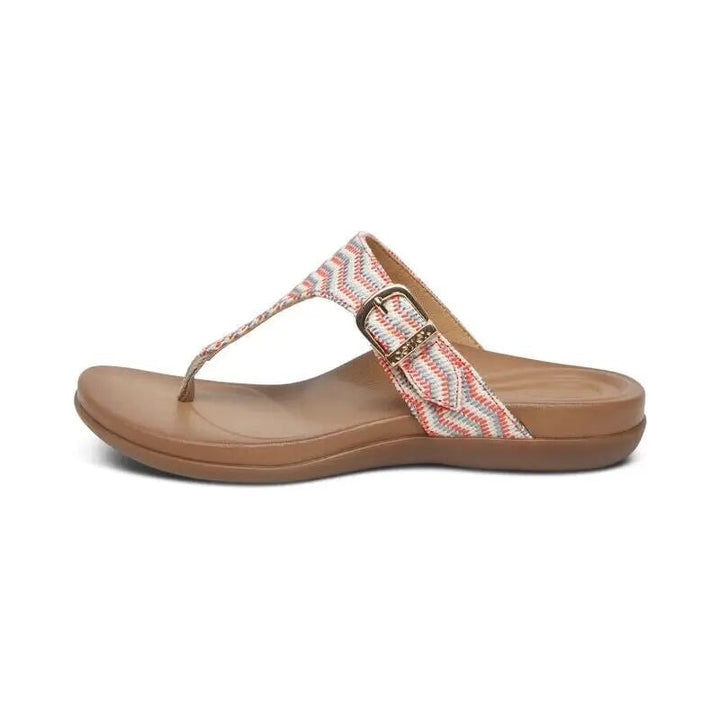 Rita Adjustable Thong Sandal - Coral Aetrex