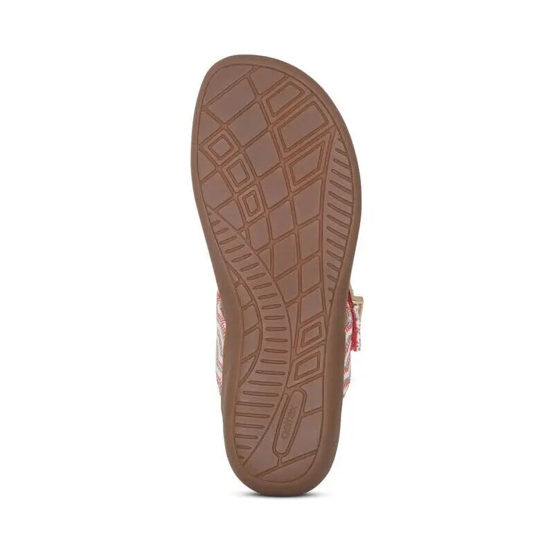 Rita Adjustable Thong Sandal - Coral Aetrex