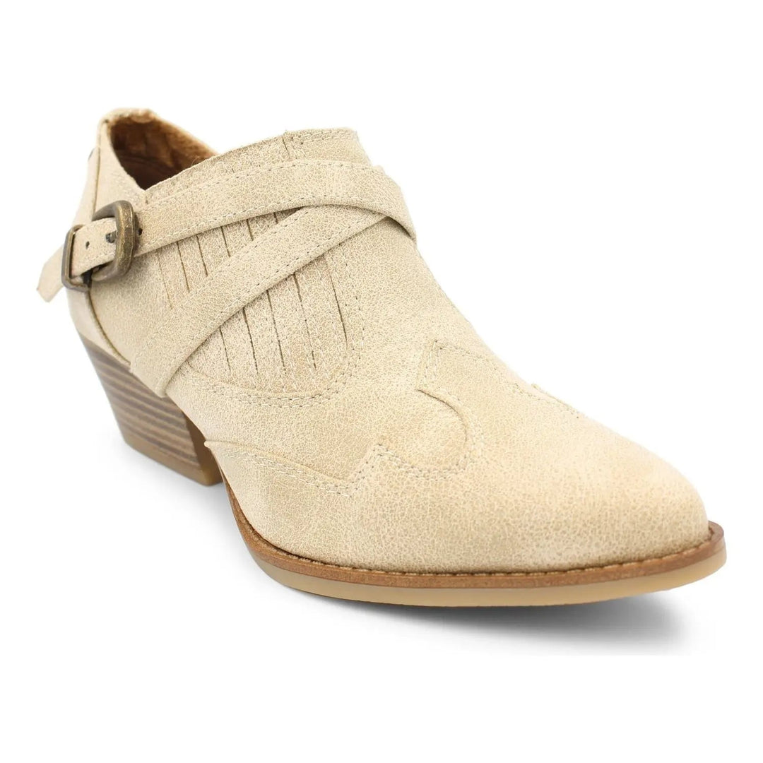 SALOON ANKLE BOOTS - SAND OILED VEGAN Blowfish