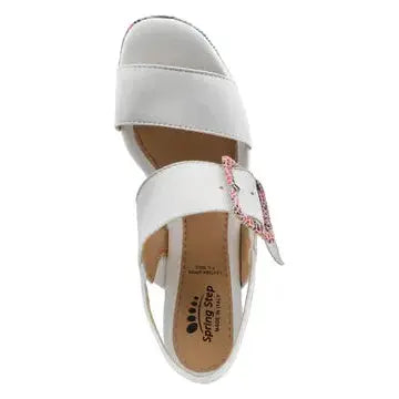 Spring Step Azucar Sandals - White Multi Spring Step