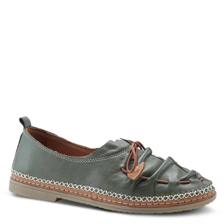 SPRING STEP BERNA SHOES - OLIVE LEATHER Spring Step