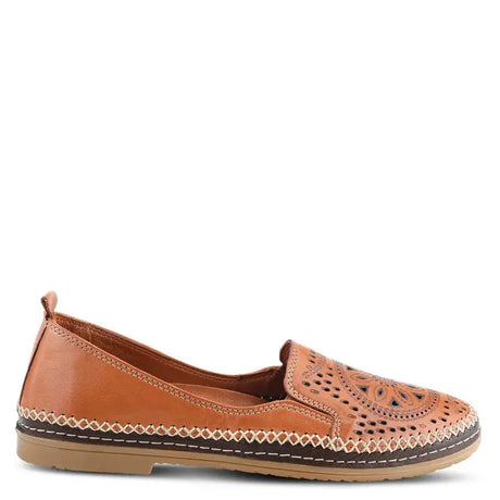 Spring Step Ingrid Slip On SHOES- Camel LEATHER Spring Step