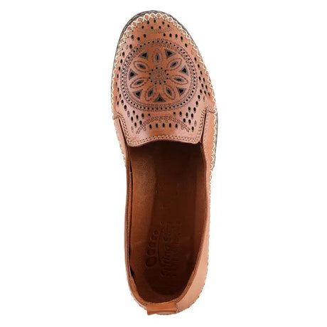 Spring Step Ingrid Slip On SHOES- Camel LEATHER Spring Step