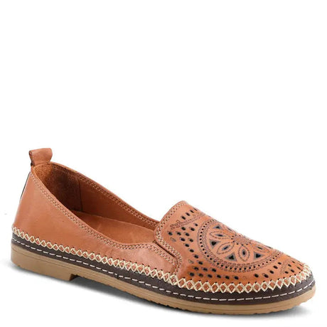 Spring Step Ingrid Slip On SHOES- Camel LEATHER Spring Step