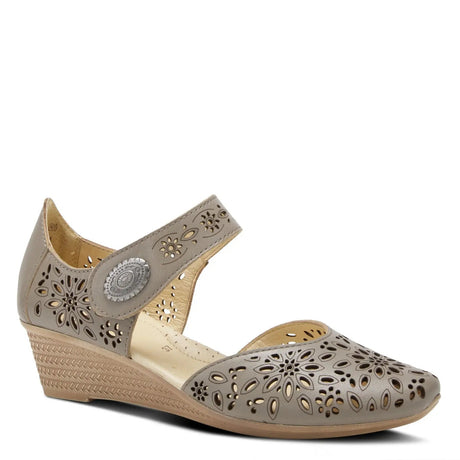 SPRING STEP Nougat Mary Jane ShoeS- Grey Spring Step