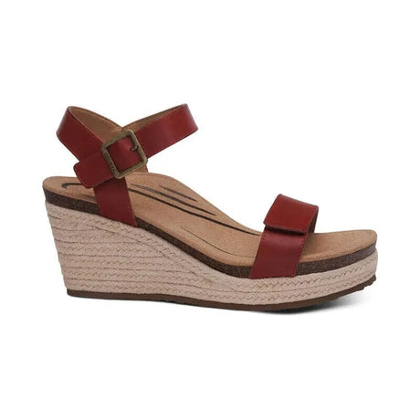 Sydney Quarter Strap Espadrille - Red Aetrex