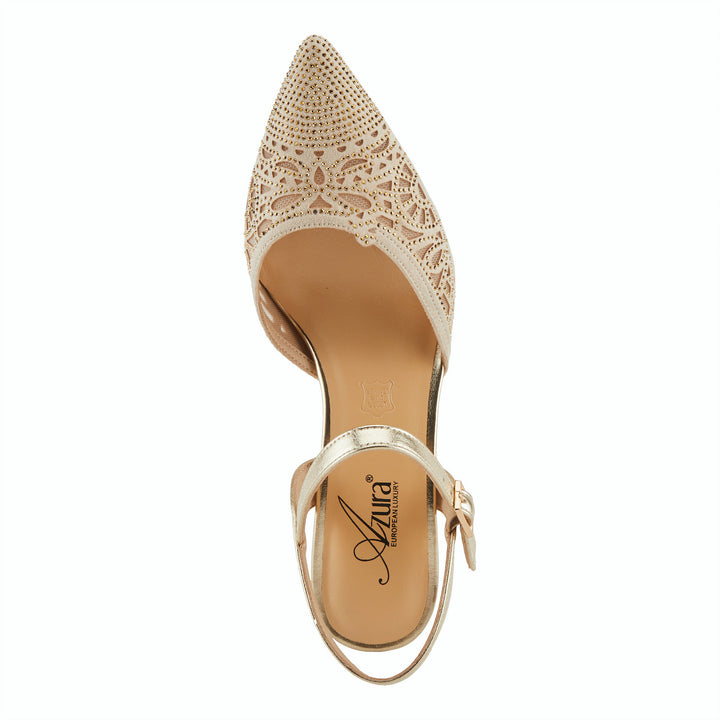 Delicate Azura - Soft Gold - Becker's Best Shoes- Spring Step