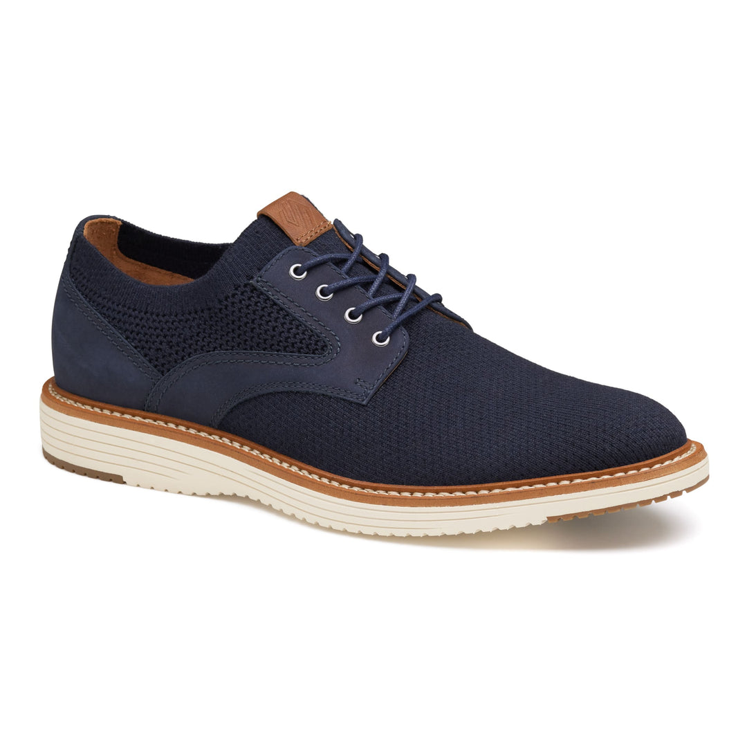 Upton Knit Plain Toe - Navy - Becker's Best Shoes- Johnston & Murphey