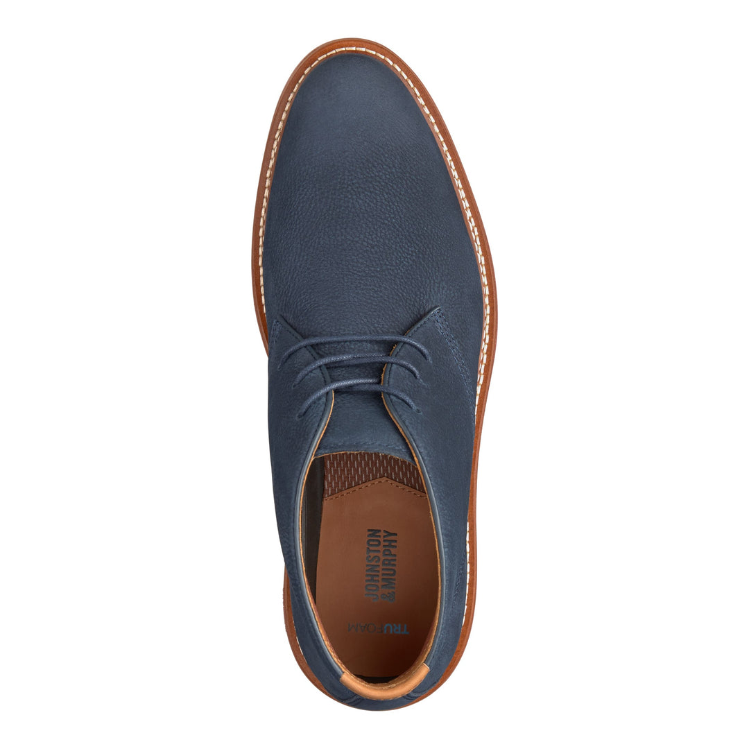 Upton Chukka - Navy - Becker's Best Shoes- Johnston & Murphey