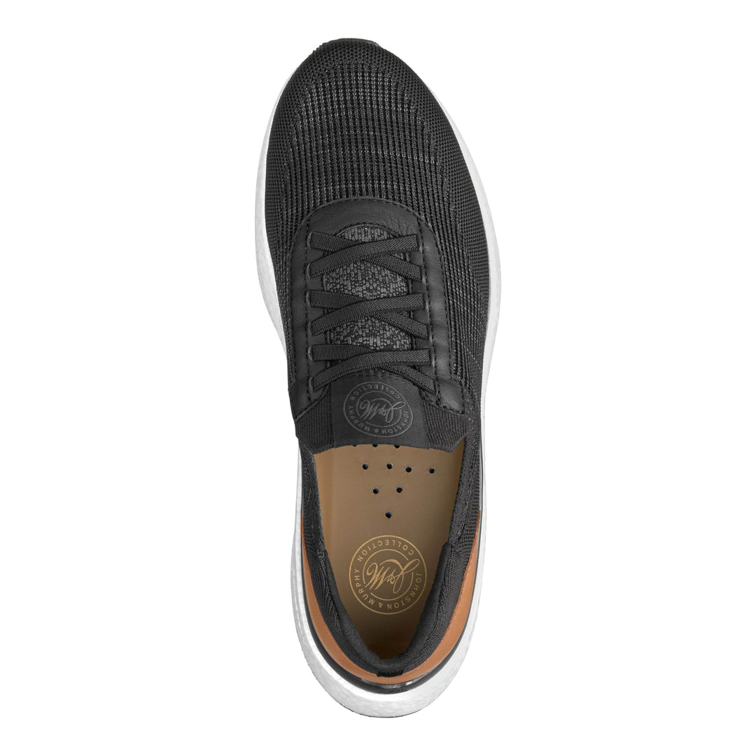 Briley Knit Jogger - Black - Becker's Best Shoes- Johnston & Murphey