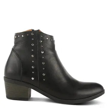 WILDWEST BOOTS - BLACK LEATHER Spring Step