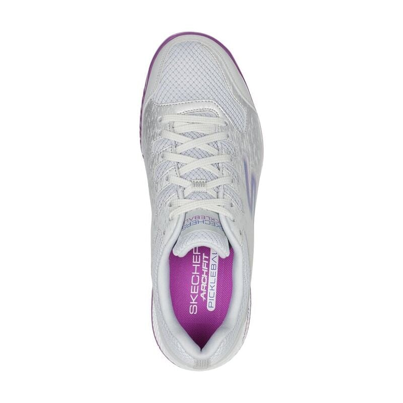 Women's Viper Court Pickleball - Grey|Purple Skechers